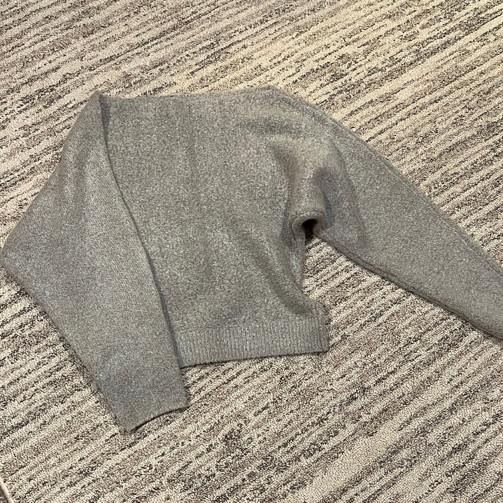 Off the shoulder thick sweater